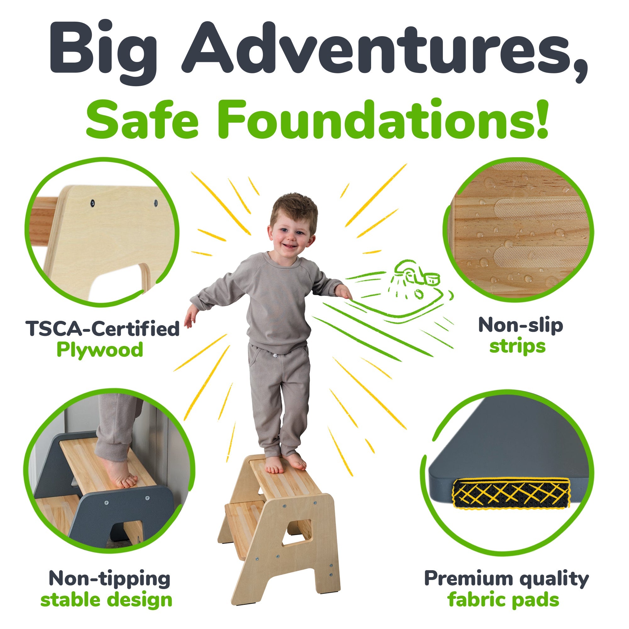 2-Step Stool for Kids